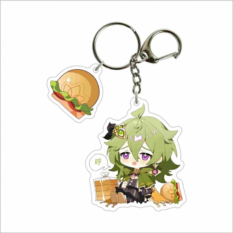 Genshin Impact Animation peripheral 2 pendant keychain pendant decoration price for 5 pcs