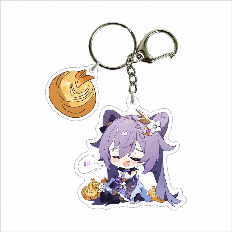 Genshin Impact Animation peripheral 2 pendant keychain pendant decoration price for 5 pcs