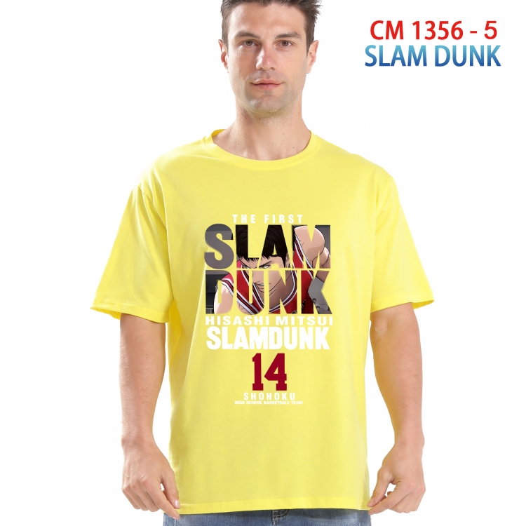 Slam Dunk Printed short-sleeved cotton T-shirt from S to 4XL  1357 5