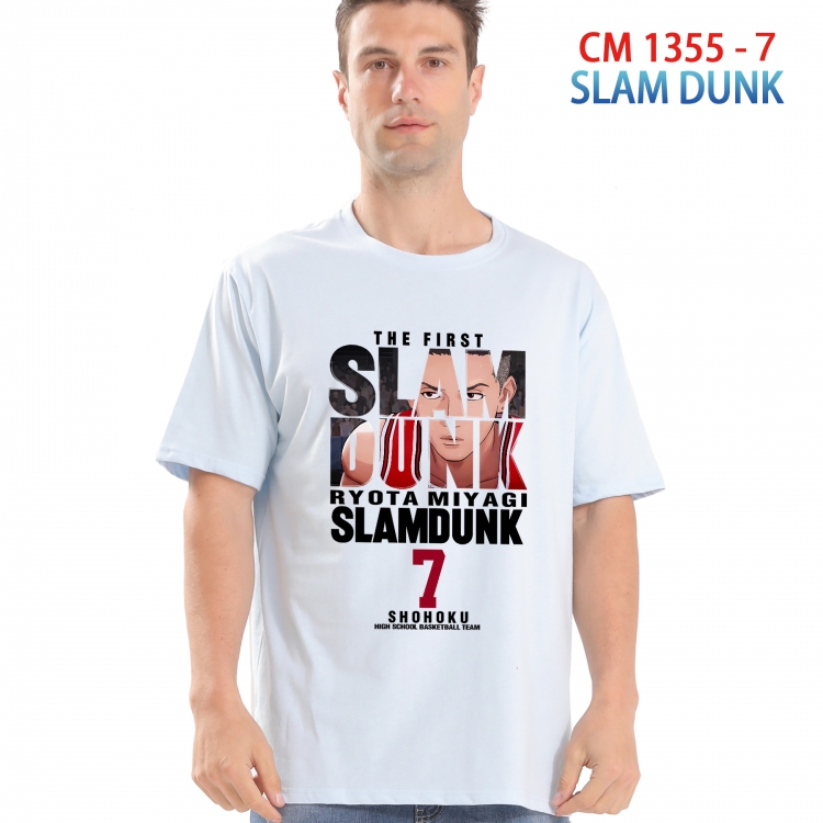 Slam Dunk Printed short-sleeved cotton T-shirt from S to 4XL 1355 7