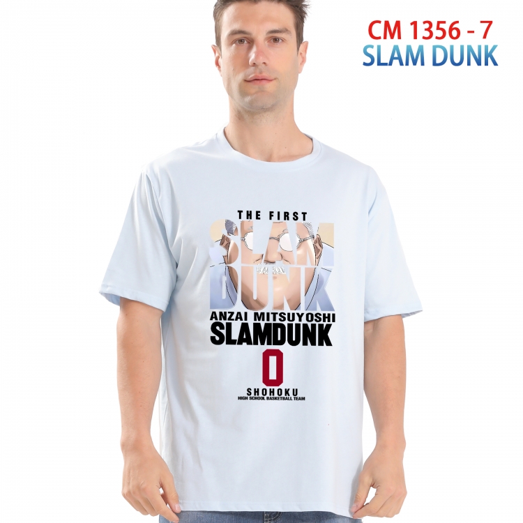 Slam Dunk Printed short-sleeved cotton T-shirt from S to 4XL 1358 7