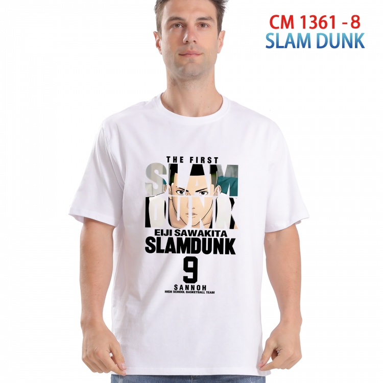 Slam Dunk Printed short-sleeved cotton T-shirt from S to 4XL  1361 8