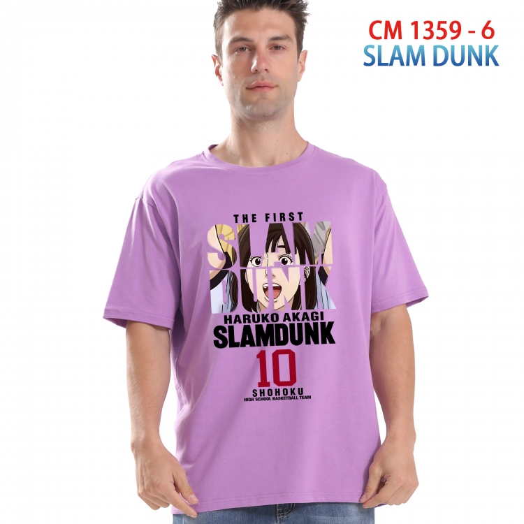 Slam Dunk Printed short-sleeved cotton T-shirt from S to 4XL  1359 6