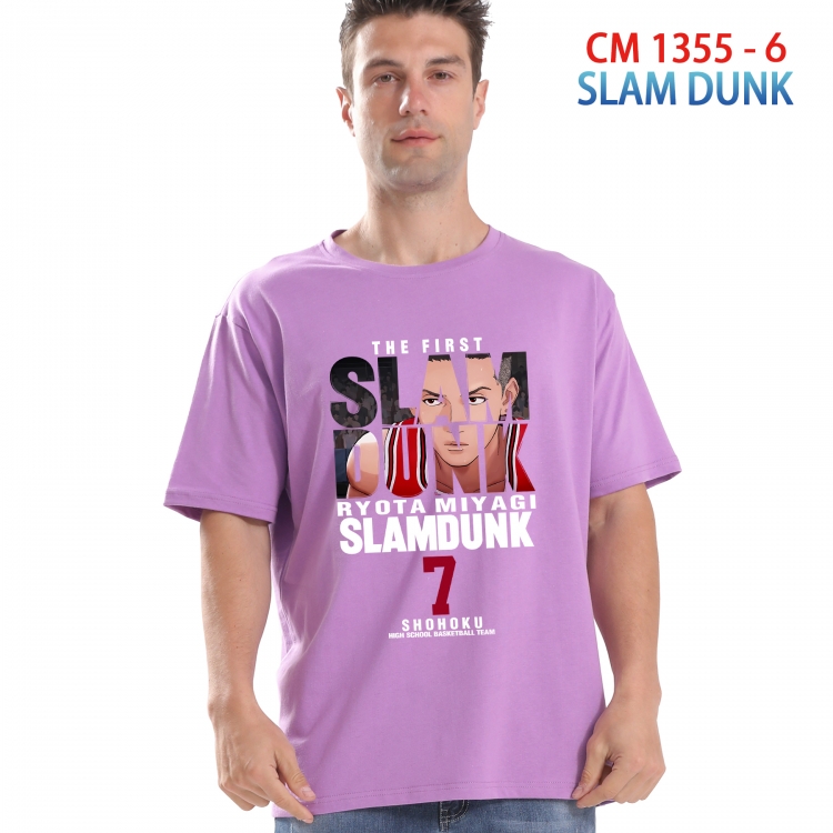 Slam Dunk Printed short-sleeved cotton T-shirt from S to 4XL  1355 6