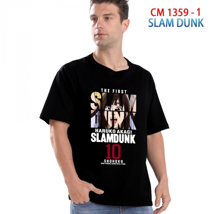 Slam Dunk Printed short-sleeved cotton T-shirt from S to 4XL 1359 1
