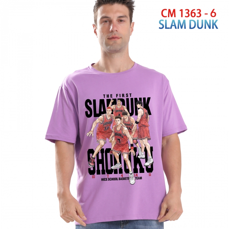 Slam Dunk Printed short-sleeved cotton T-shirt from S to 4XL