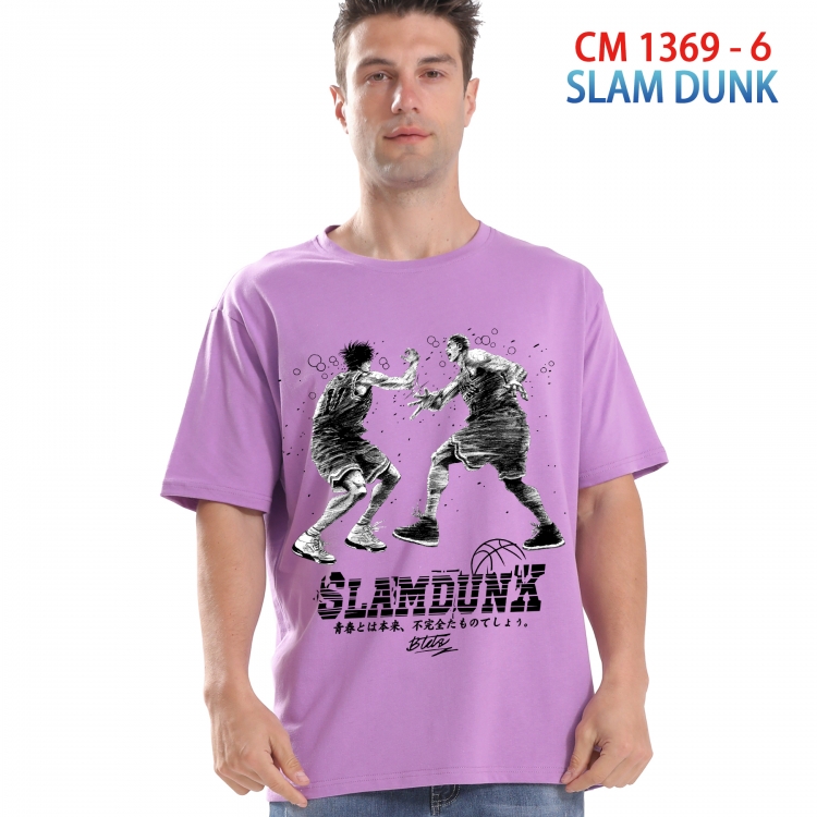 Slam Dunk Printed short-sleeved cotton T-shirt from S to 4XL  1369 6