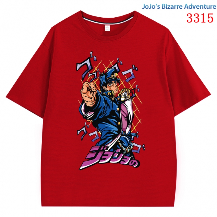 JoJos Bizarre Adventure Anime Surrounding New Pure Cotton T-shirt from S to 4XL CMY-3315-3