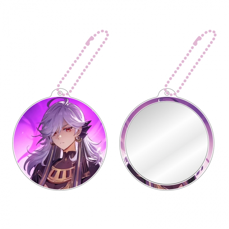 Genshin Impact Game peripheral circular small mirror pendant price for 5 pcs