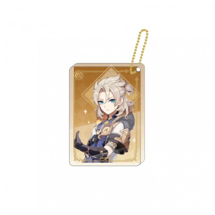 Genshin Impact Game peripheral keychain pendant price for 5 pcs