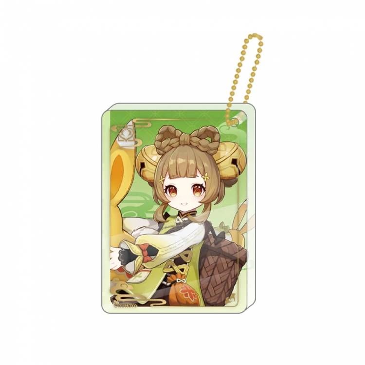 Genshin Impact Game peripheral keychain pendant price for 5 pcs