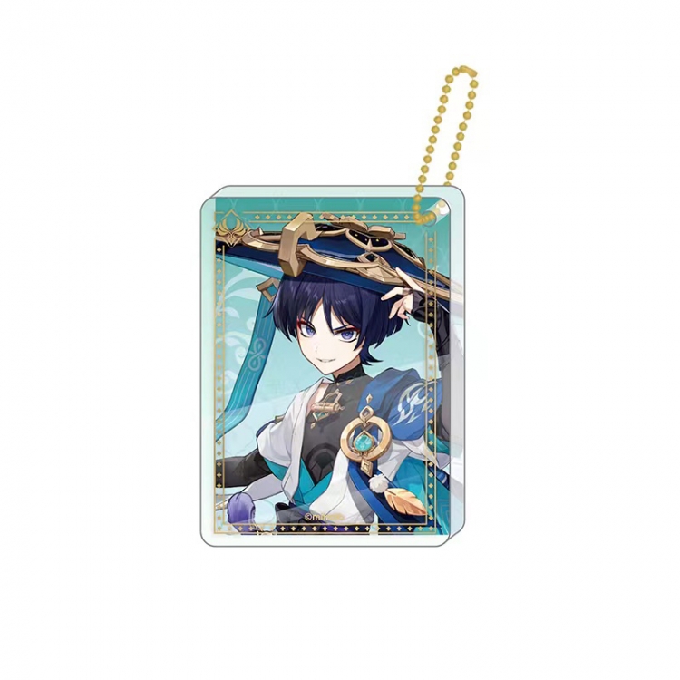 Genshin Impact Game peripheral keychain pendant price for 5 pcs