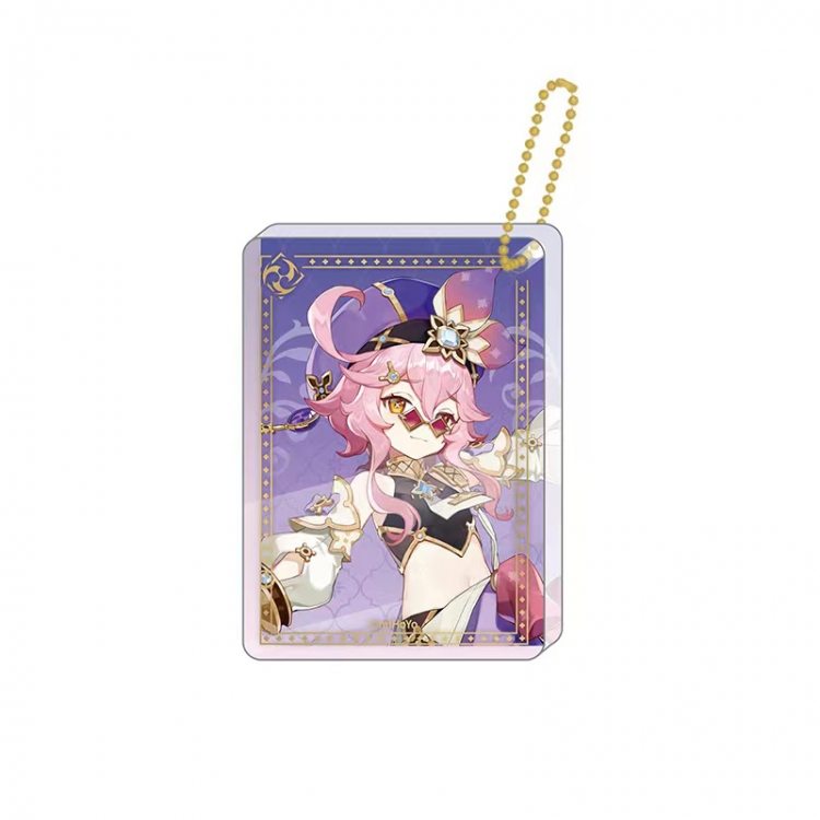 Genshin Impact Game peripheral keychain pendant price for 5 pcs