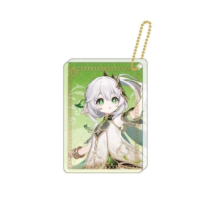 Genshin Impact Game peripheral keychain pendant price for 5 pcs