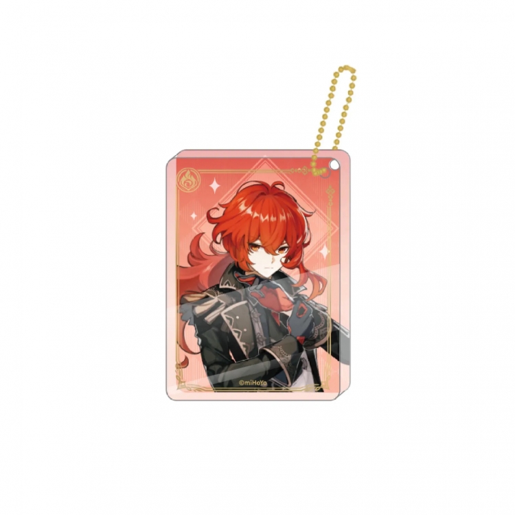 Genshin Impact Game peripheral keychain pendant price for 5 pcs