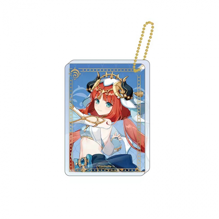 Genshin Impact Game peripheral keychain pendant price for 5 pcs