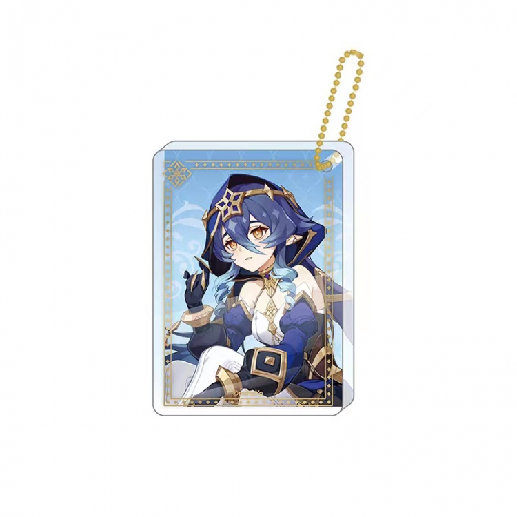 Genshin Impact Game peripheral keychain pendant price for 5 pcs