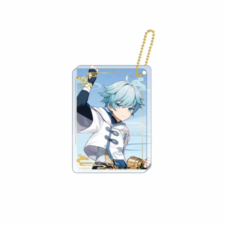 Genshin Impact Game peripheral keychain pendant price for 5 pcs