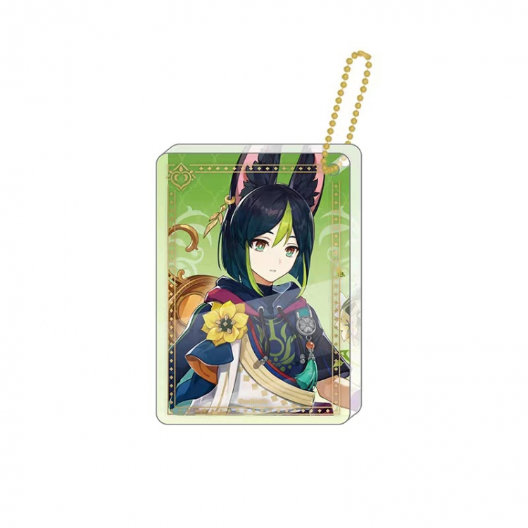 Genshin Impact Game peripheral keychain pendant price for 5 pcs