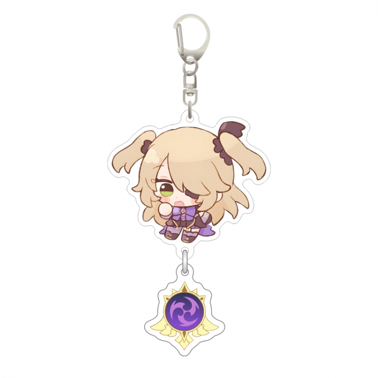 Genshin Impact Pendant game peripheral keychain pendant price for 5 pcs