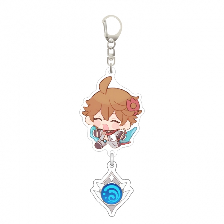Genshin Impact Pendant game peripheral keychain pendant price for 5 pcs