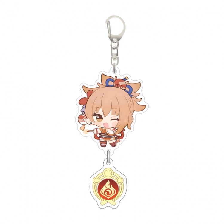 Genshin Impact Pendant game peripheral keychain pendant price for 5 pcs