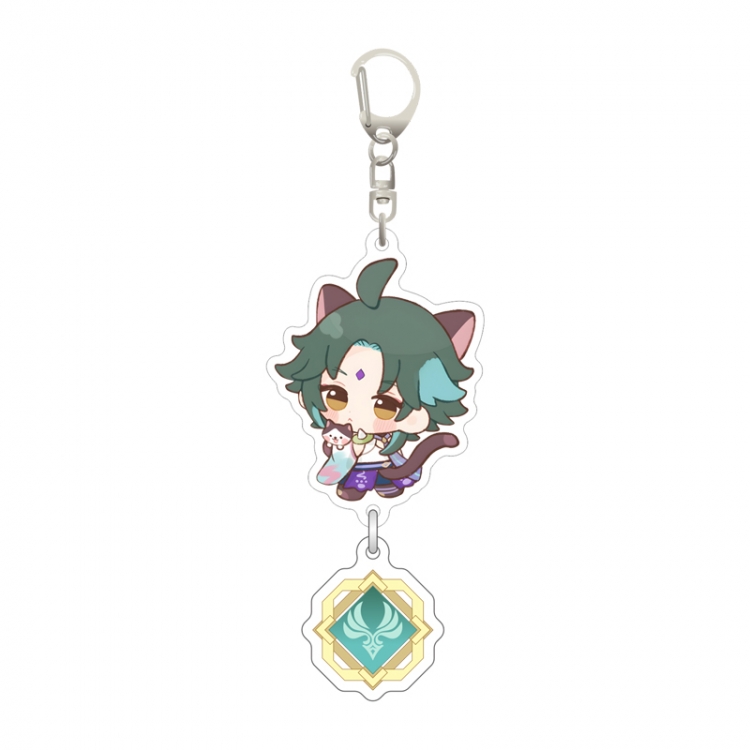 Genshin Impact Pendant game peripheral keychain pendant price for 5 pcs