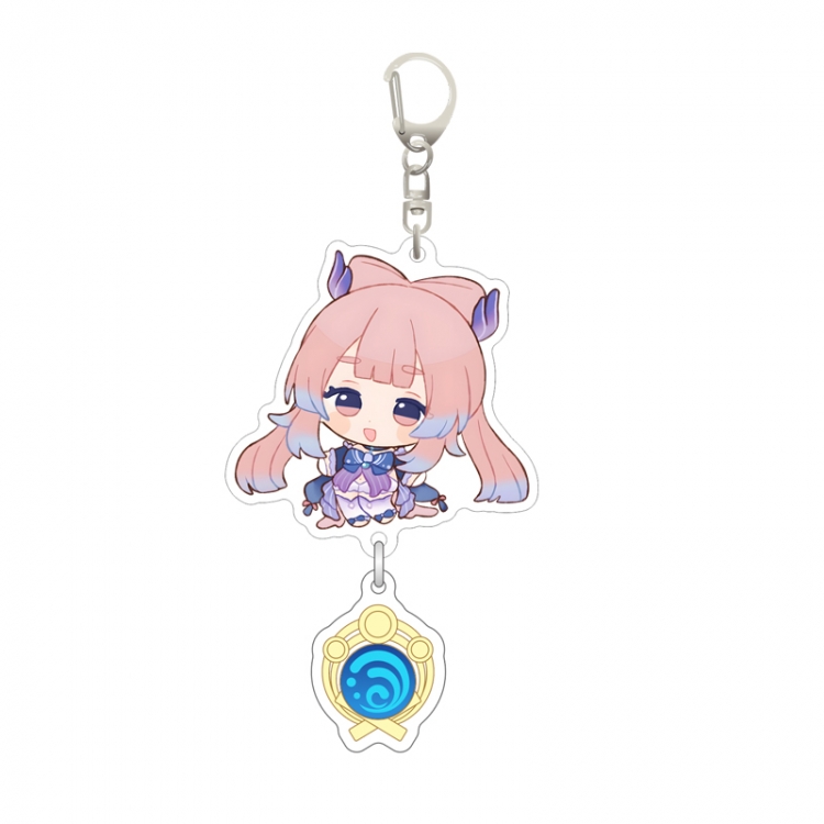 Genshin Impact Pendant game peripheral keychain pendant price for 5 pcs