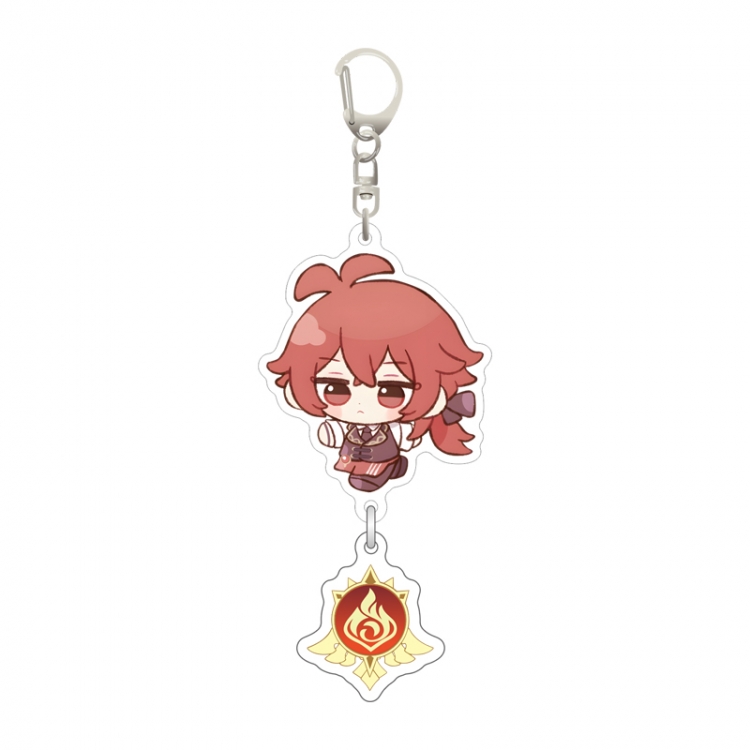 Genshin Impact Pendant game peripheral keychain pendant price for 5 pcs