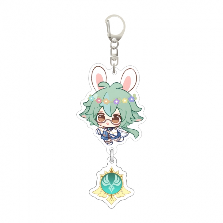 Genshin Impact Pendant game peripheral keychain pendant price for 5 pcs