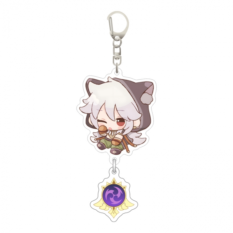 Genshin Impact Pendant game peripheral keychain pendant price for 5 pcs