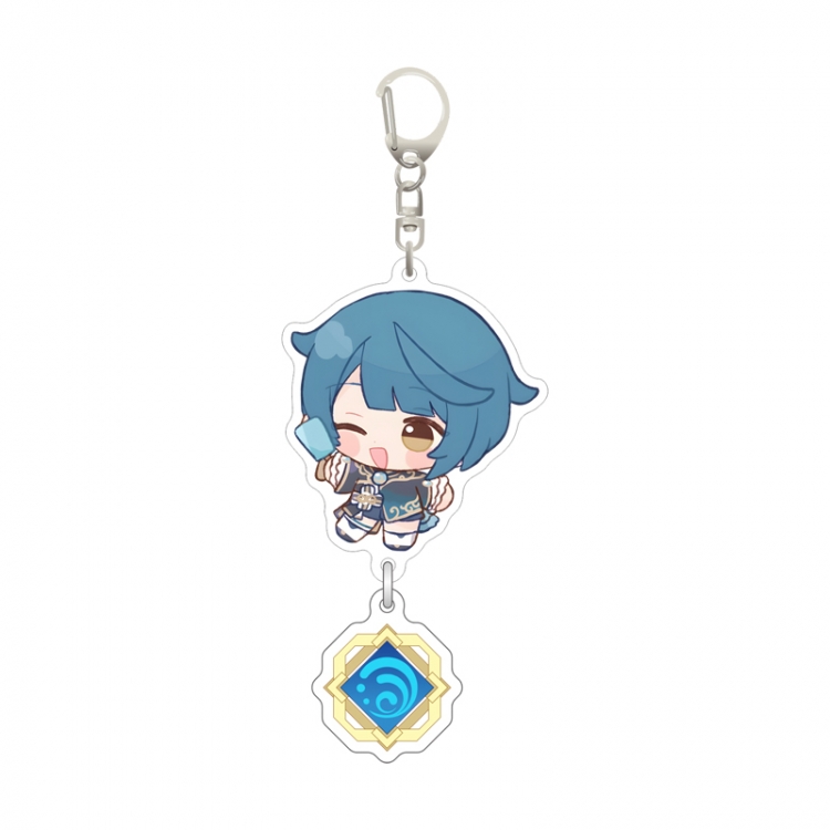Genshin Impact Pendant game peripheral keychain pendant price for 5 pcs