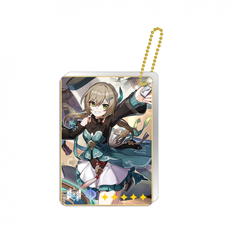 Collapse Star Dome Railway Single hanging character card set keychain pendant price for 5 pcs