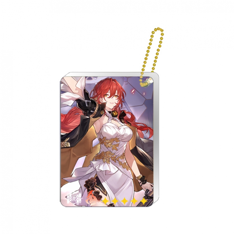 Collapse Star Dome Railway Single hanging character card set keychain pendant price for 5 pcs