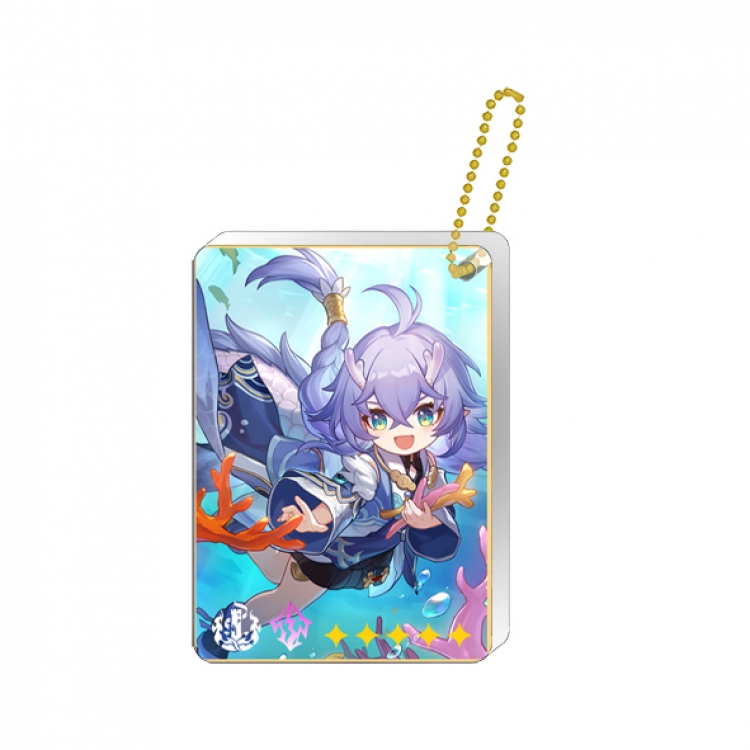 Collapse Star Dome Railway Single hanging character card set keychain pendant price for 5 pcs