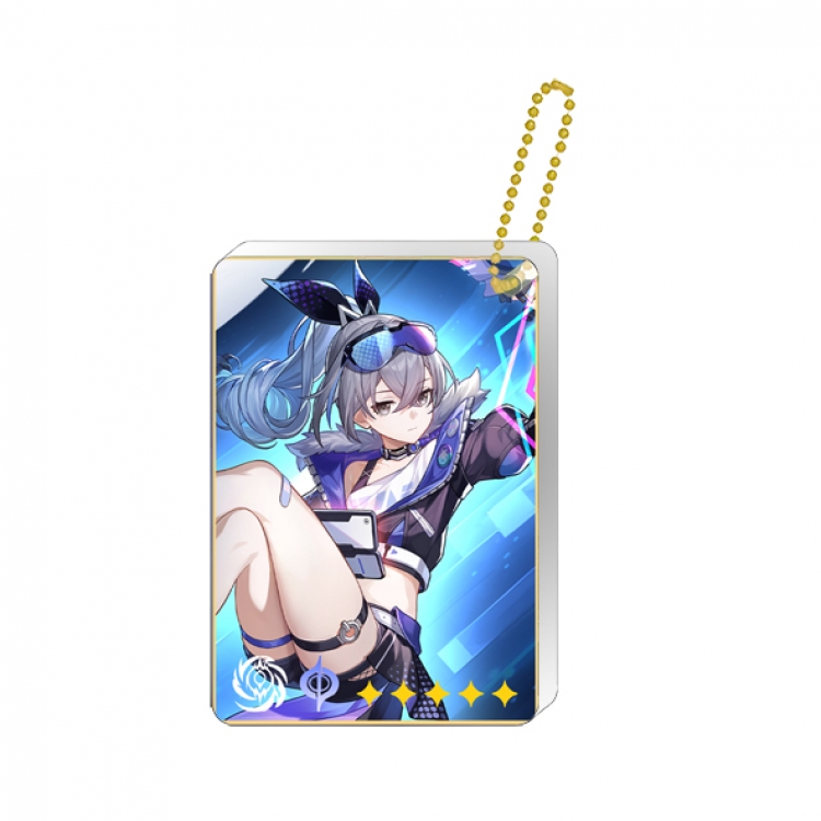 Collapse Star Dome Railway Single hanging character card set keychain pendant price for 5 pcs