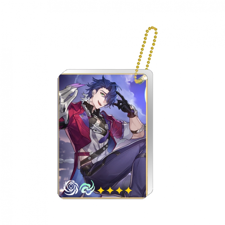 Collapse Star Dome Railway Single hanging character card set keychain pendant price for 5 pcs