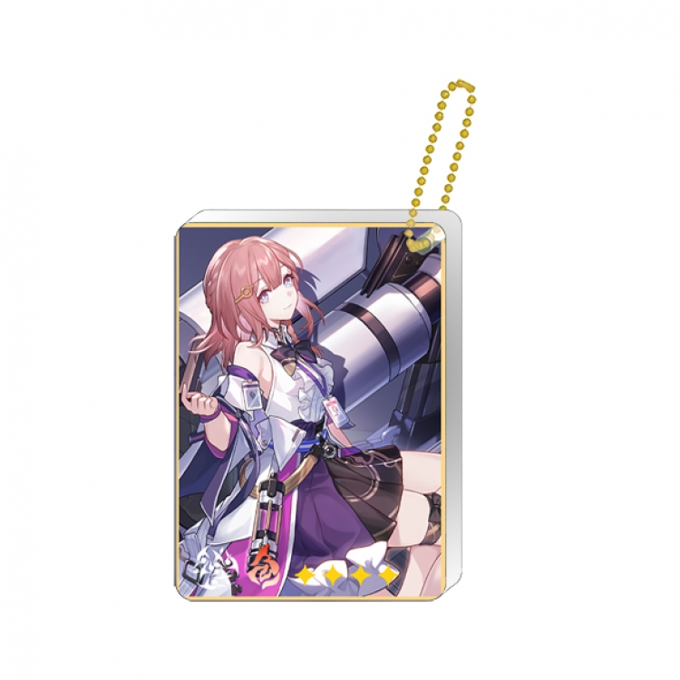 Collapse Star Dome Railway Single hanging character card set keychain pendant price for 5 pcs