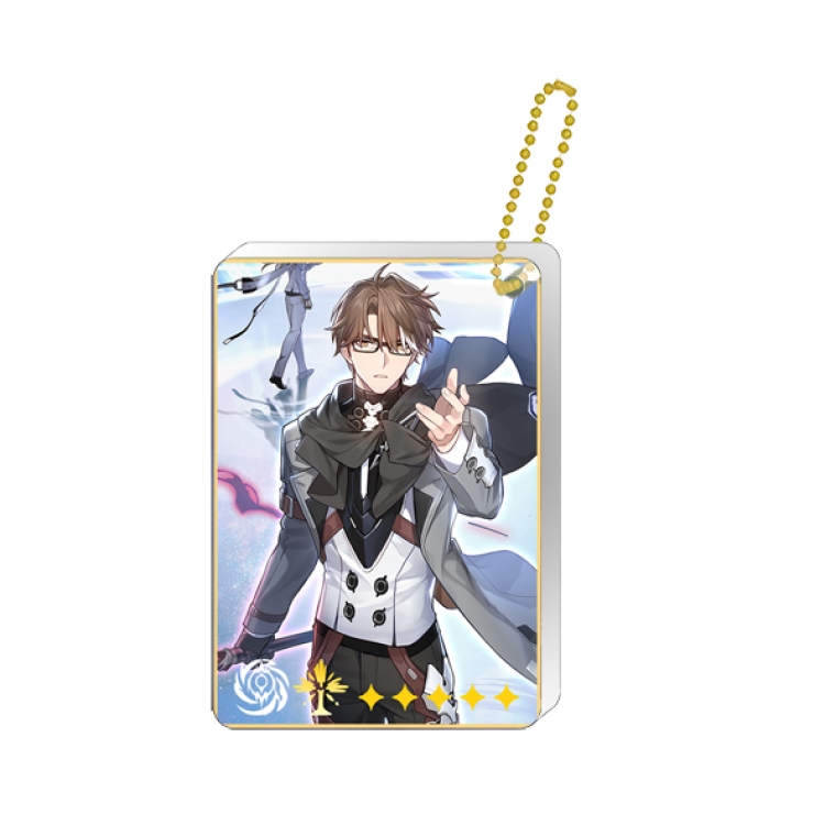 Collapse Star Dome Railway Single hanging character card set keychain pendant price for 5 pcs