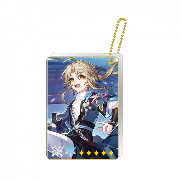 Collapse Star Dome Railway Single hanging character card set keychain pendant price for 5 pcs