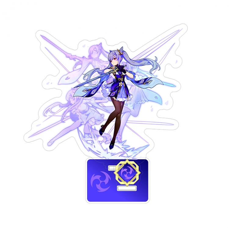 Genshin Impact Anime characters Double Insert Style acrylic Standing Plates Keychain 15m
