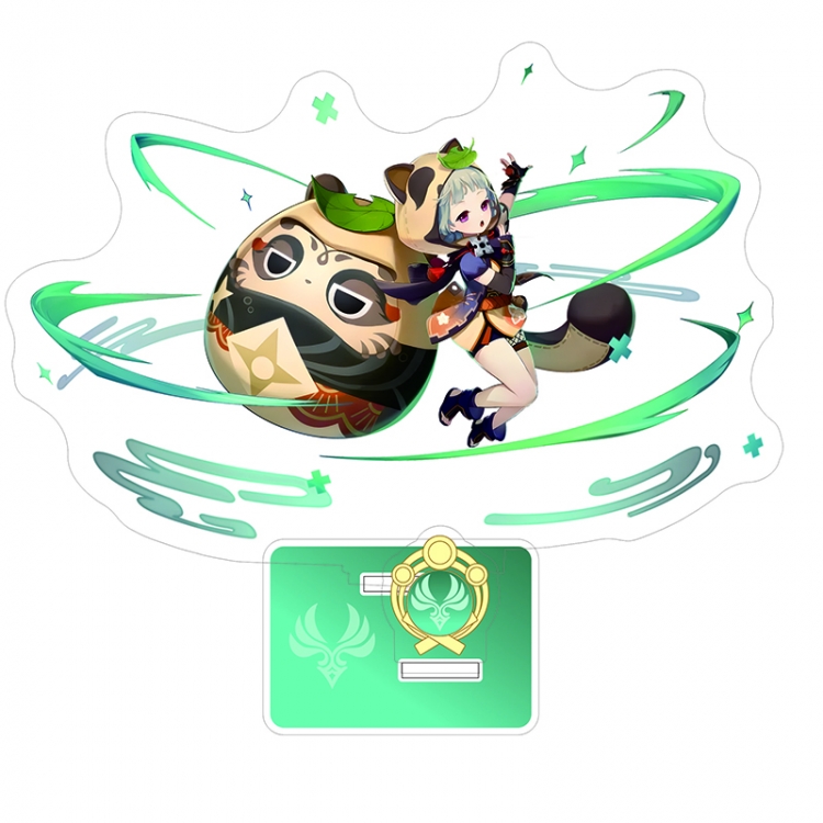 Genshin Impact Anime characters Double Insert Style acrylic Standing Plates Keychain 15m