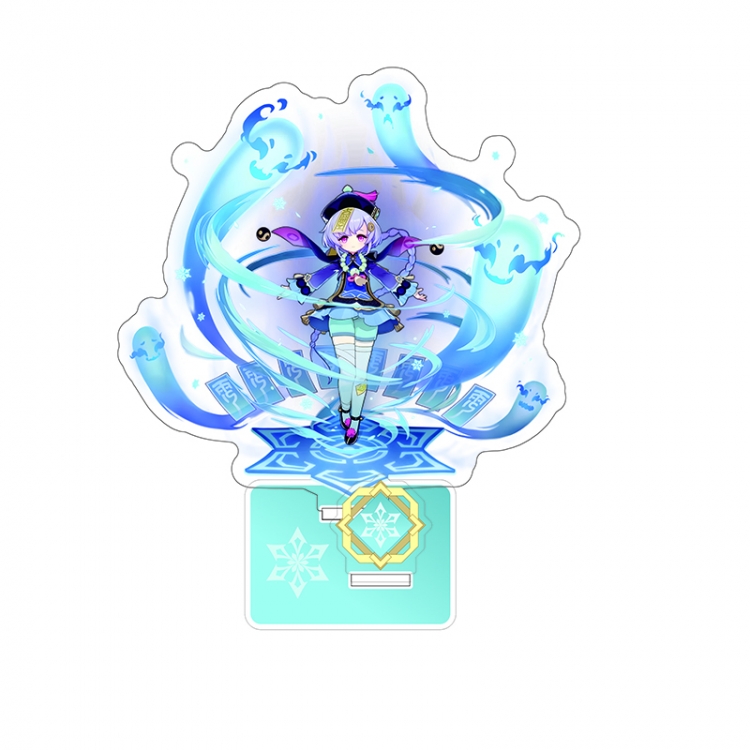 Genshin Impact Anime characters Double Insert Style acrylic Standing Plates Keychain 15m