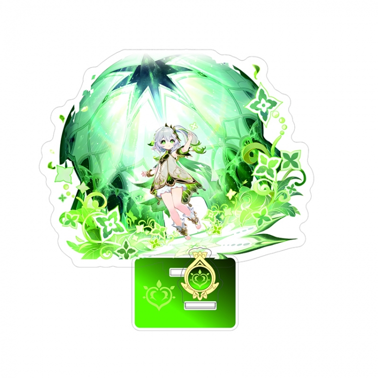 Genshin Impact Anime characters Double Insert Style acrylic Standing Plates Keychain 15m