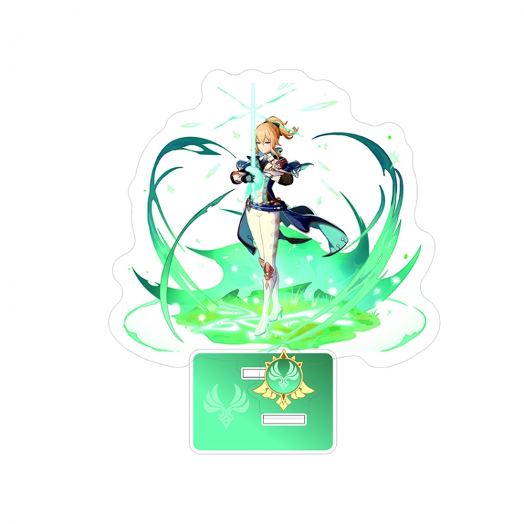 Genshin Impact Anime characters Double Insert Style acrylic Standing Plates Keychain 15m
