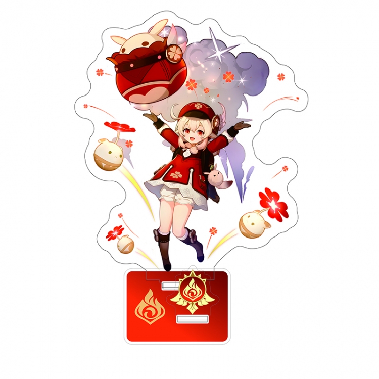 Genshin Impact Anime characters Double Insert Style acrylic Standing Plates Keychain 15m