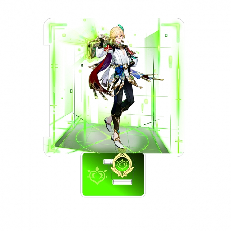 Genshin Impact Anime characters Double Insert Style acrylic Standing Plates Keychain 15m