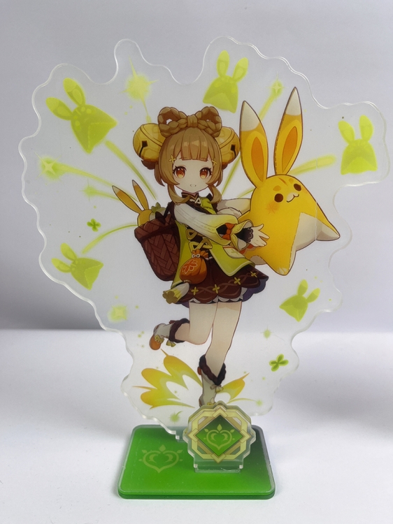 Genshin Impact Anime characters Double Insert Style acrylic Standing Plates Keychain 15m