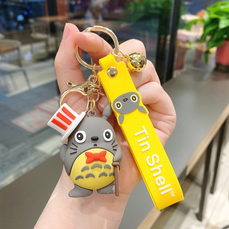 TOTORO Anime Surrounding 3D Car Keychain Bag Hanging Accessories  price for 5 pcs