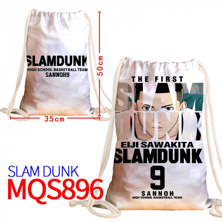 Slam Dunk Canvas drawstring pocket backpack 50x35cm MQS-896